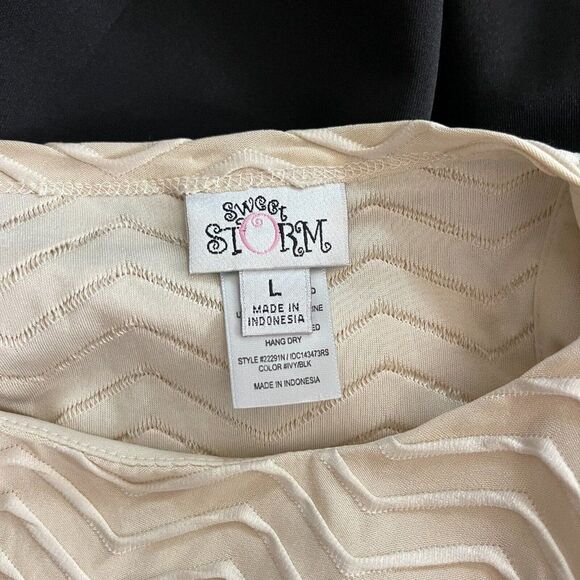 Sweet Storm Cream and Black Mini Dress - Picture 9 of 10